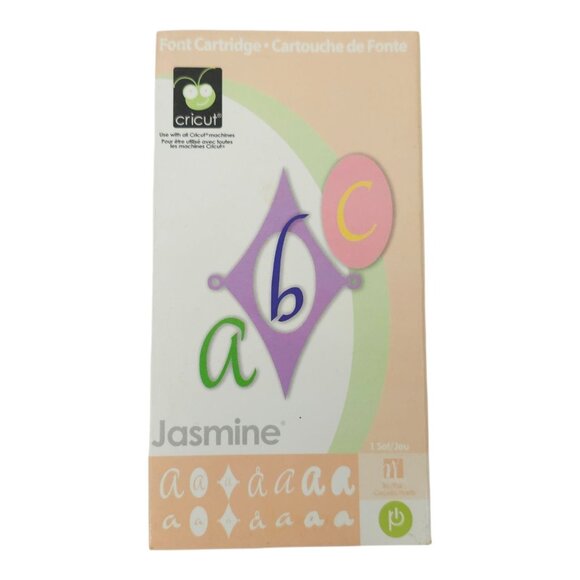 Cricut Provo Craft Font Cartridge Jasmine 290970 Link Status Unknown - Picture 1 of 12